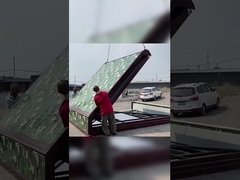 야영과 야외 활동을 위해 적당한 접히는 삼각형 콘테이너 집 빨강