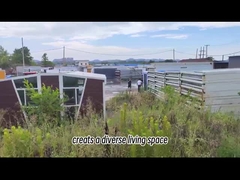 임시 사무소를 위한 조립식 절첩식 콘테이너 주택과 공사장 위의 편의 시설