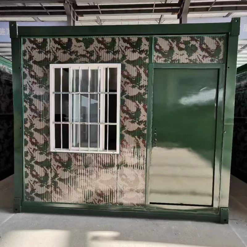 육군 야영을 위한 조립식 가지고 다닐 수 있는 모듈러 하우스 용기 스틸 사이트 오피스 용기