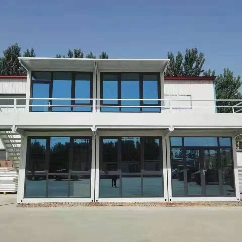 글래스 코어는 모던 리빙 선박을 위한 확장가능한 절첩식 콘테이너 의회를 조립식으로 짓습니다