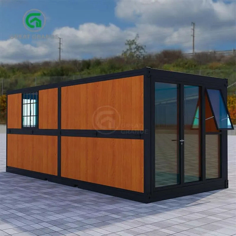 20ft 접는 휴대용 주택 제조업체 접는 벙크 침대 목재 곡물 패널 바위 울 보드